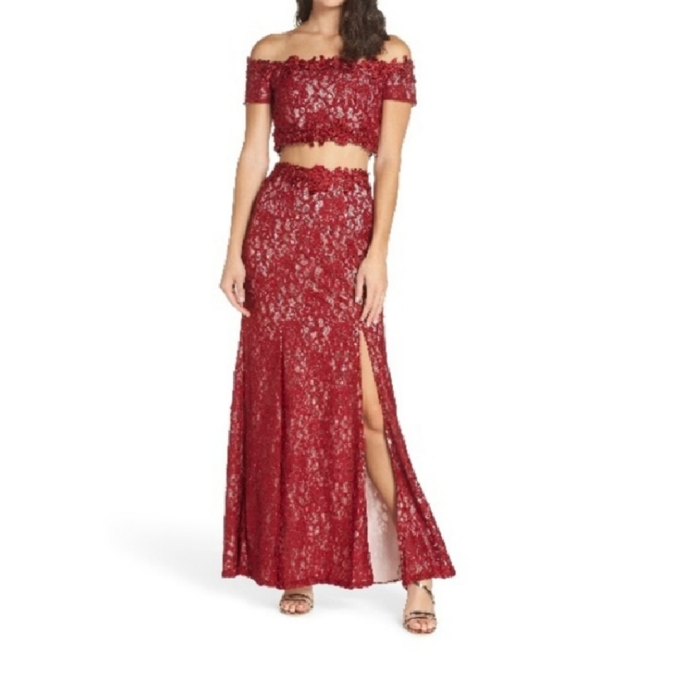 Sequin hearts two piece